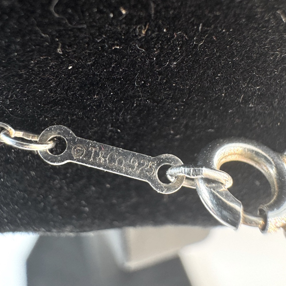 Tiffany & Co. Elsa Peretti Small Open Heart Necklace Sterling Silver 15mm W Box - Picture 12 of 13